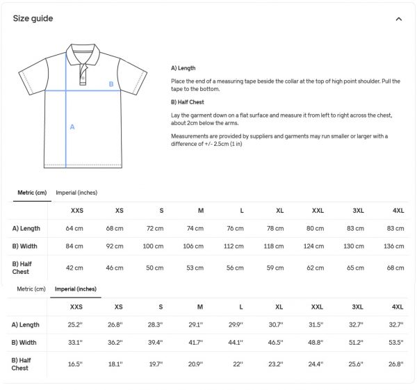 LESC Burgee Polo - Unisex Organic Polo Shirt Comfortable Fit - Embroidered - Image 7